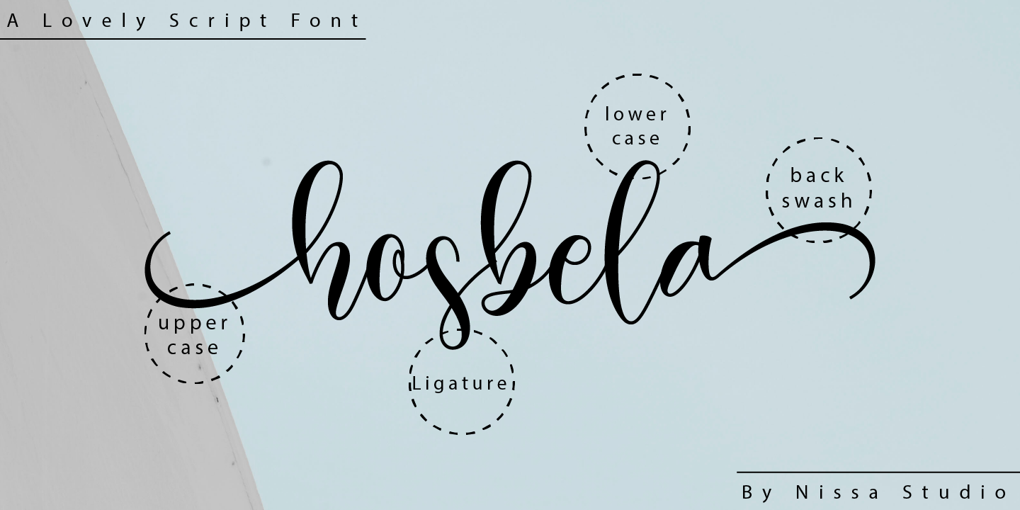 Example font Hosbela #4